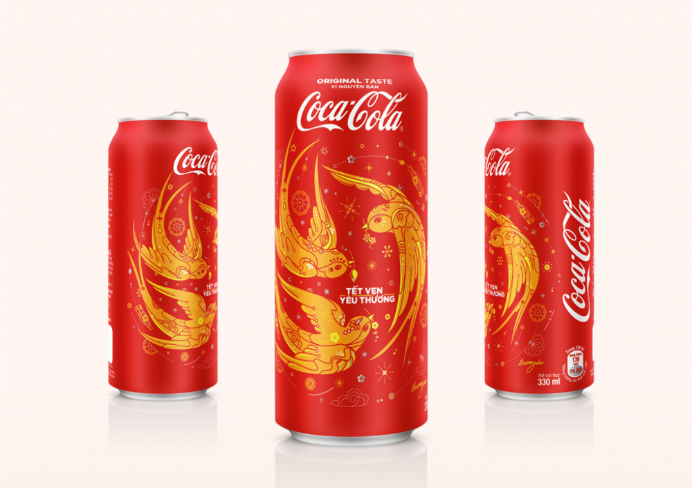 CocaCola “thay áo mới" cho bao bì sản phẩm mùa Tết 2018