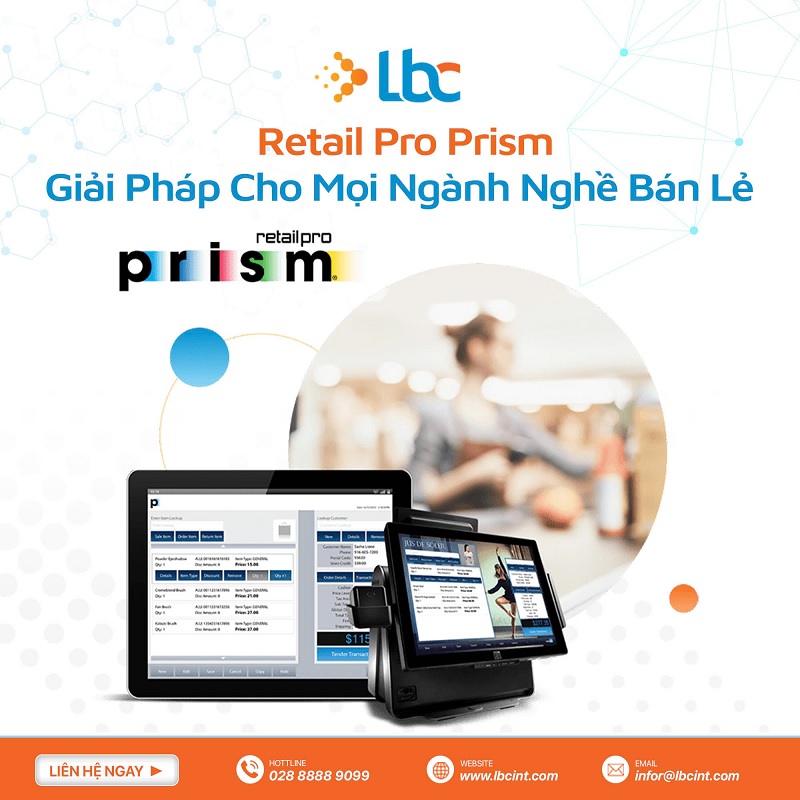 Phần mềm quản lý chuỗi cửa hàng Retail Pro Prism